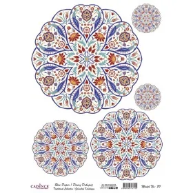 Model 711 Geleneksel Serisi Cadence Pirinç Dekopaj Kağıdı 30x42cm.